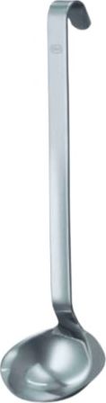 Rosle chochla do sosów 25 x 8 cm stal nierdzewna srebrna
