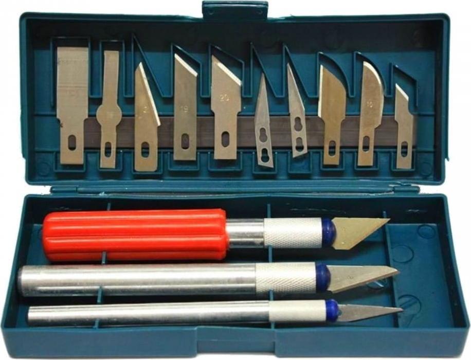 Geko ZESTAW NOŻYKÓW I SKALPELI MODELARSKICH 13EL. (100) G01839 GEKO