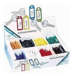 WEDO Schlüsselanhänger mit S-Haken f.sort 100er Packung