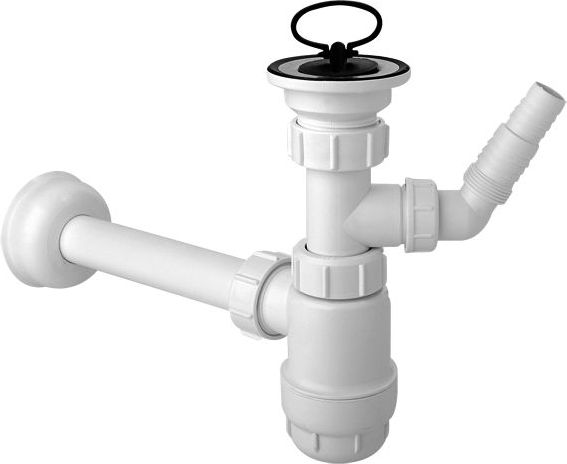 Syfon McAlpine butelkowy 5/4" DN32 niski biały (HC1LWM)