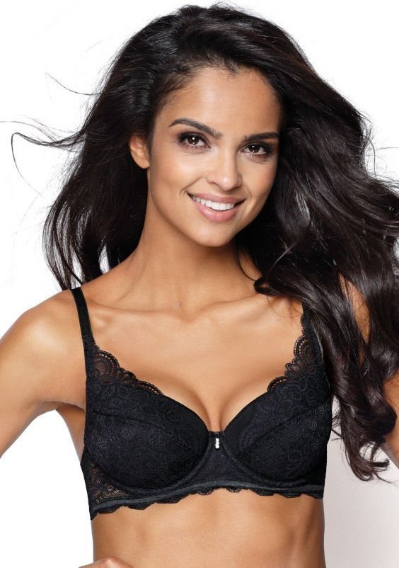 MAT Lingerie Biustonosz push-up czarny Jackie M-0168/11 65F