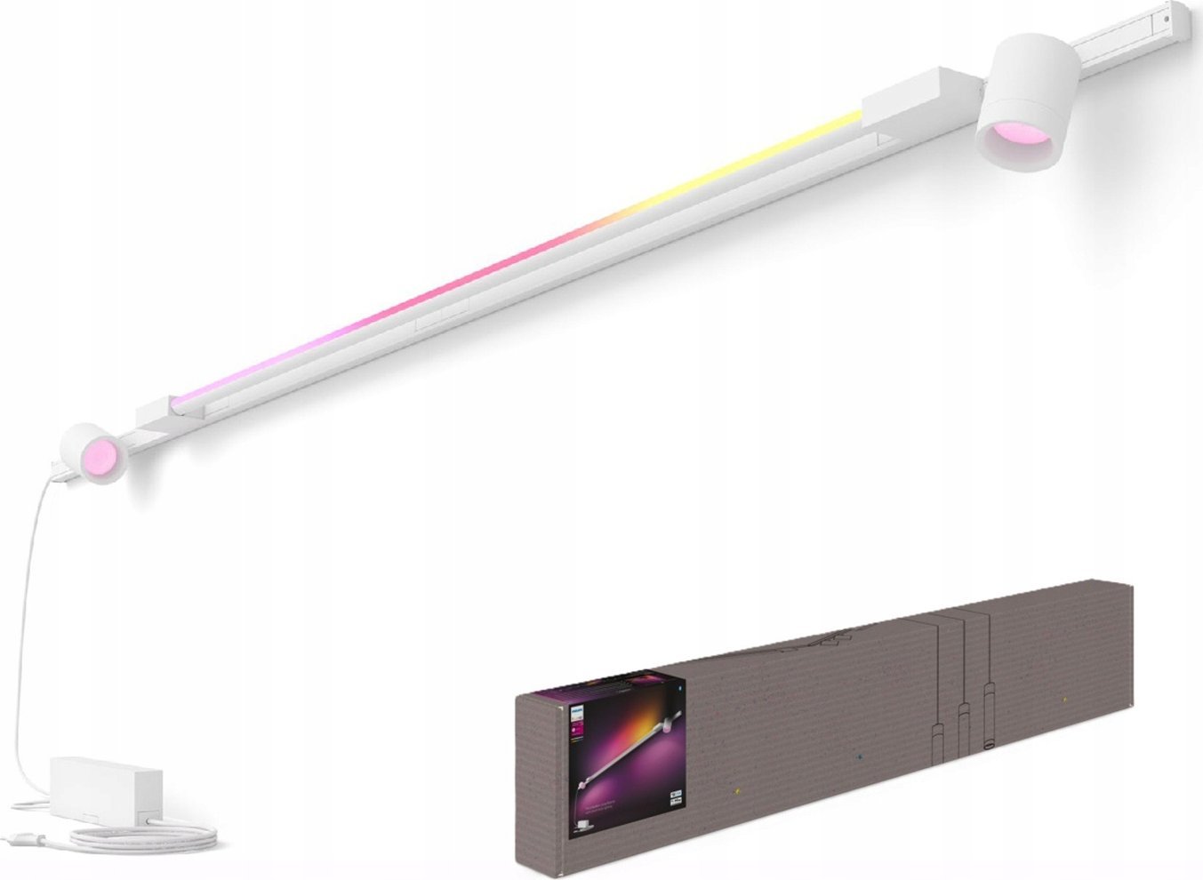 Lampa sufitowa Signify Philips Hue Perifo Basis-Set Wandl. 2 Spots+Gradient Tube Weiß