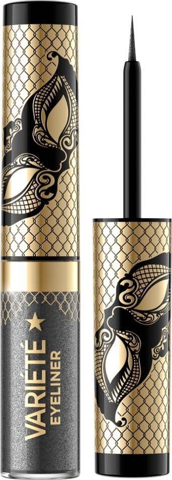 XXXX__Eveline Cosmetics (Eveline) Variete kolorowy eyeliner w kałamarzu 04 Silver Dust 4ml