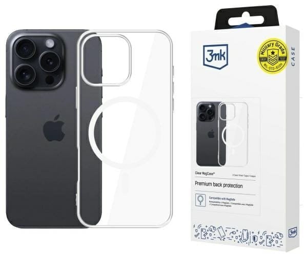 3MK Etui Clear MagCase do Apple iPhone 16 Pro