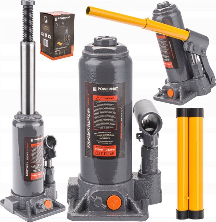 Powermat Podnośnik hydrauliczny słupkowy lewarek 6t PM-PHS-6T