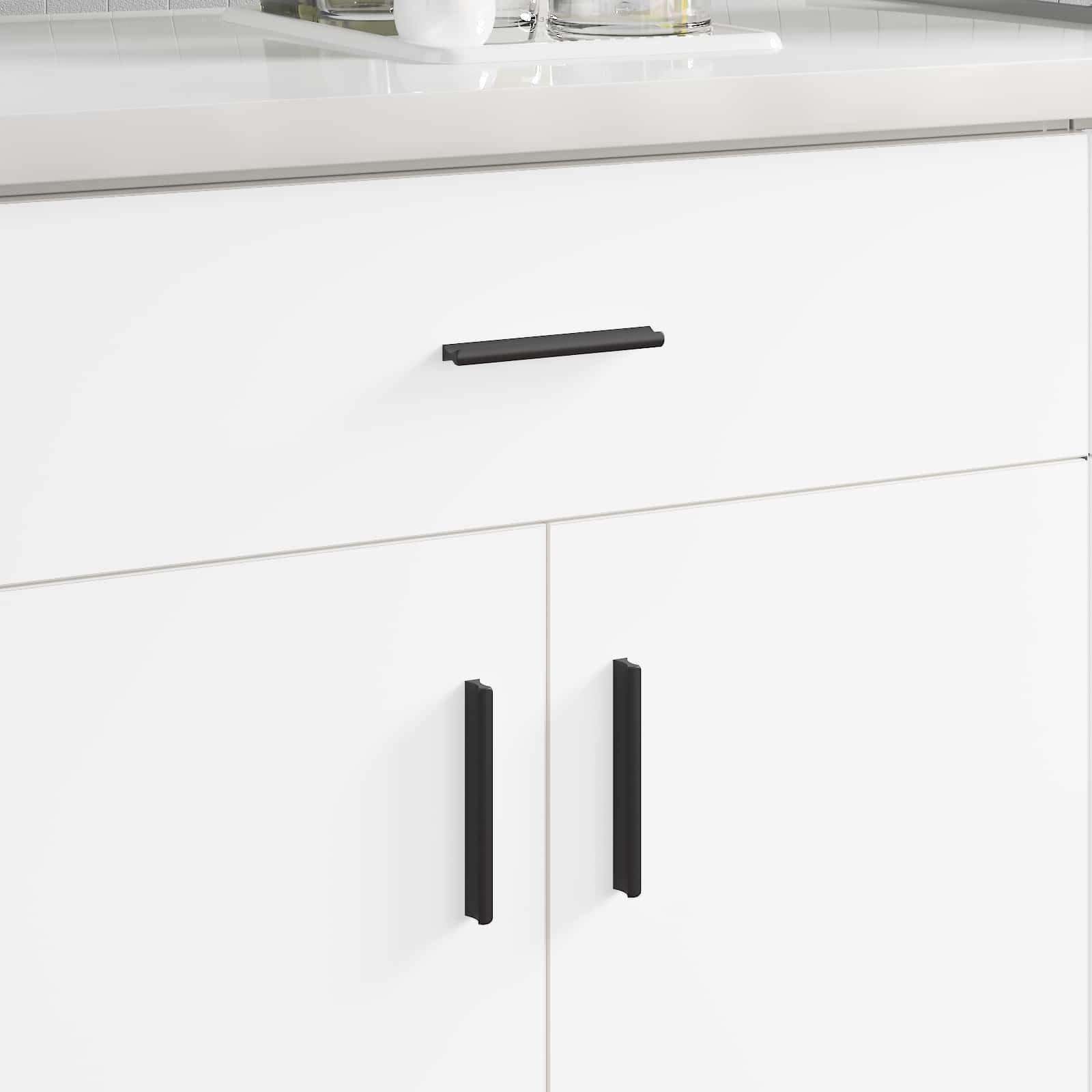 vidaXL Uchwyt 2 pcs Czarny 106 x 7,4 x 15,5 mm Aluminium