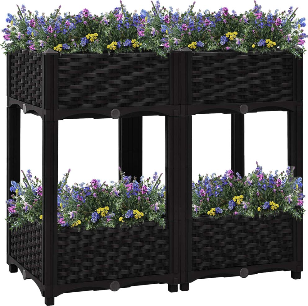 vidaXL Donica do podniesionej rabaty, 80x40x71 cm, polipropylen