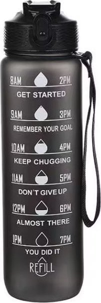. BUTELKA SPORTOWA / MOTYWACYJNA BIDON REFILL CZARNY
