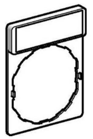 Schneider Electric Szyld opisowy 8x27mm 22mm prostokątny czarny ZBY2101