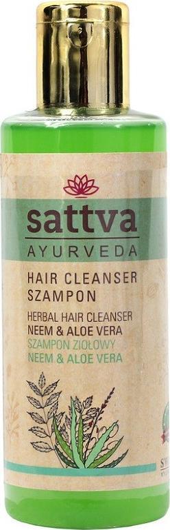Sattva SATTVA_Hair Cleanser szampon ziołowy Neem & Aloe Vera 210ml