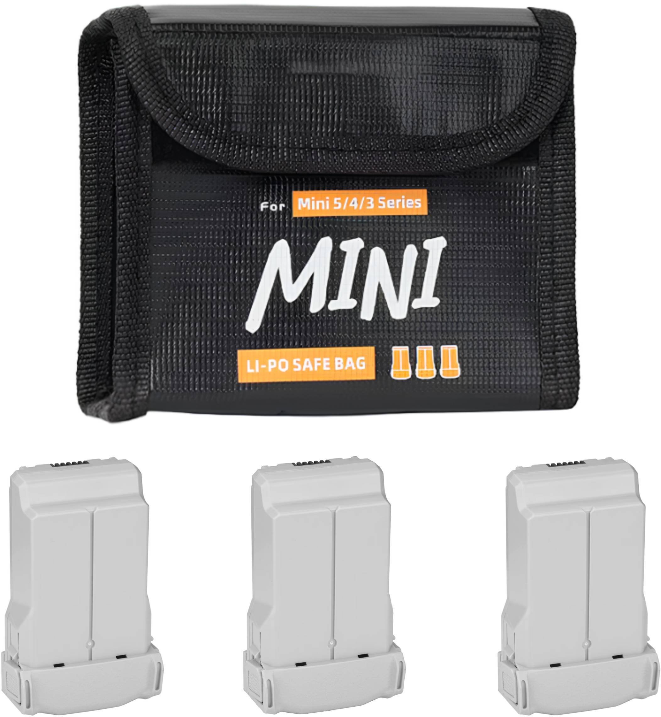 SunnyLife Bezpieczne etui case futerał ognioodporne na 3 akumulatory DJI MINI 3 / MINI 5 / 4 / 3 PRO