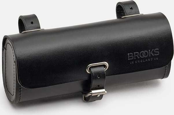 Brooks Torba podsiodłowa BROOKS CHALLENGE, Black, Pojemność 0,5L, Mocowanie na paskach, Garbowana skóra (NEW)