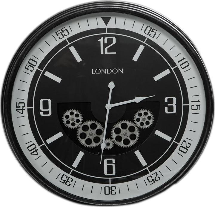 Eurofirany ZEGAR DEKORACYJNY 10 59X11X59 CM CZARNY
