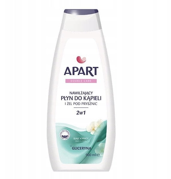 APART NATURAL_Double Care żel pod prysznic i płyn do kąpieli 2w1 Białe kwiaty 900ml