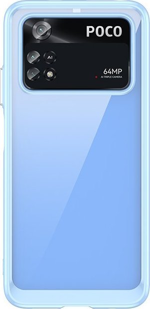 Hurtel Outer Space Case etui Xiaomi Poco M4 Pro pokrowiec z elastyczną ramką niebieskie