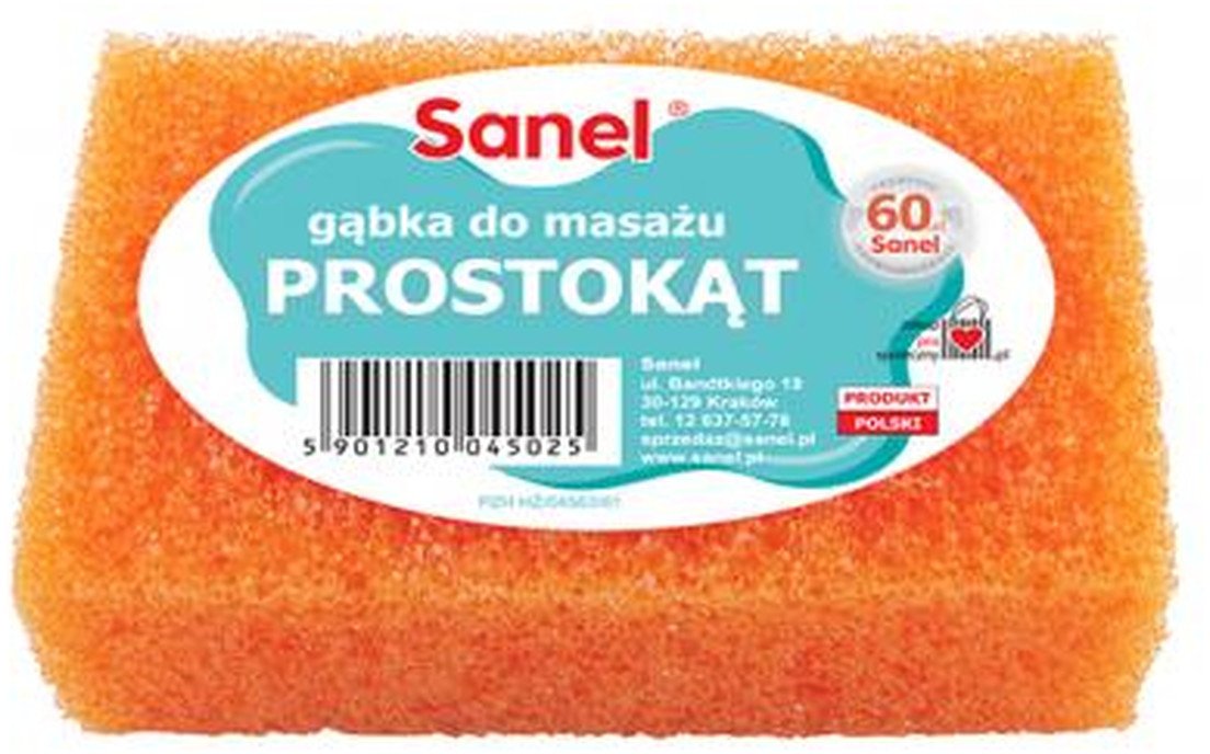 Sanel GĄBKA DO KĄPIELI I MASAŻU VITAL PROSTOKĄT