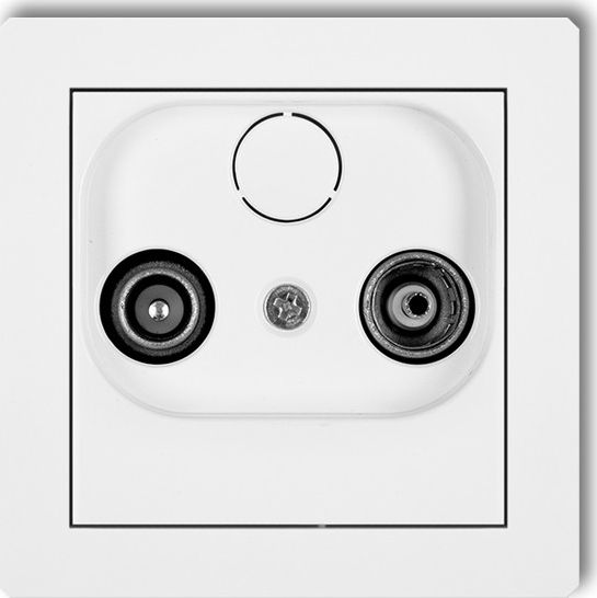 Karlik DECO Gniazdo antenowe RTV końcowe 2dB biały DG2K