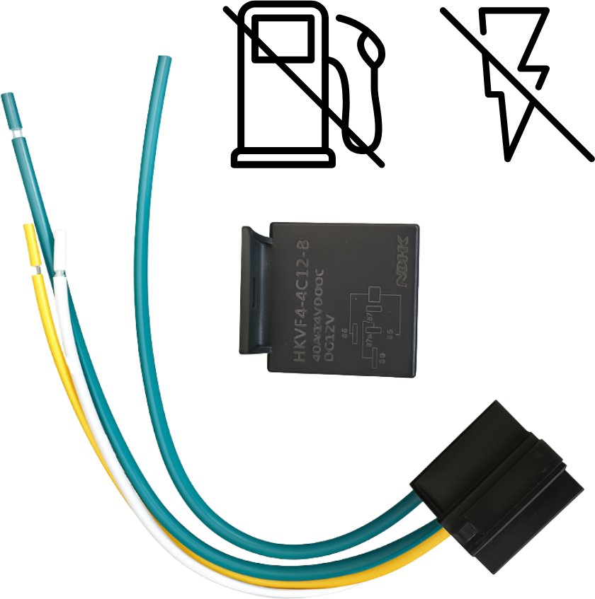 PRZEKAŹNIK ODCIĘCIA PALIWA ZAPŁON DO LOKALIZATOR GPS D11 D11L G10L D21 D21L