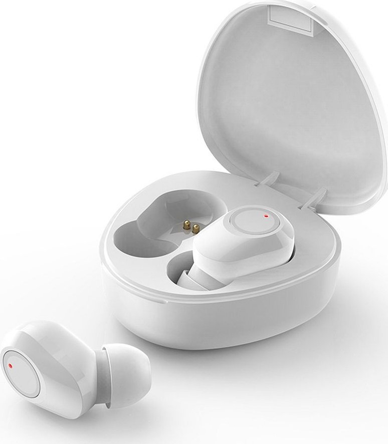 Słuchawki OEM Słuchawki bezprzewodowe / bluetooth stereo TWS M9 + stacja dokująca białe