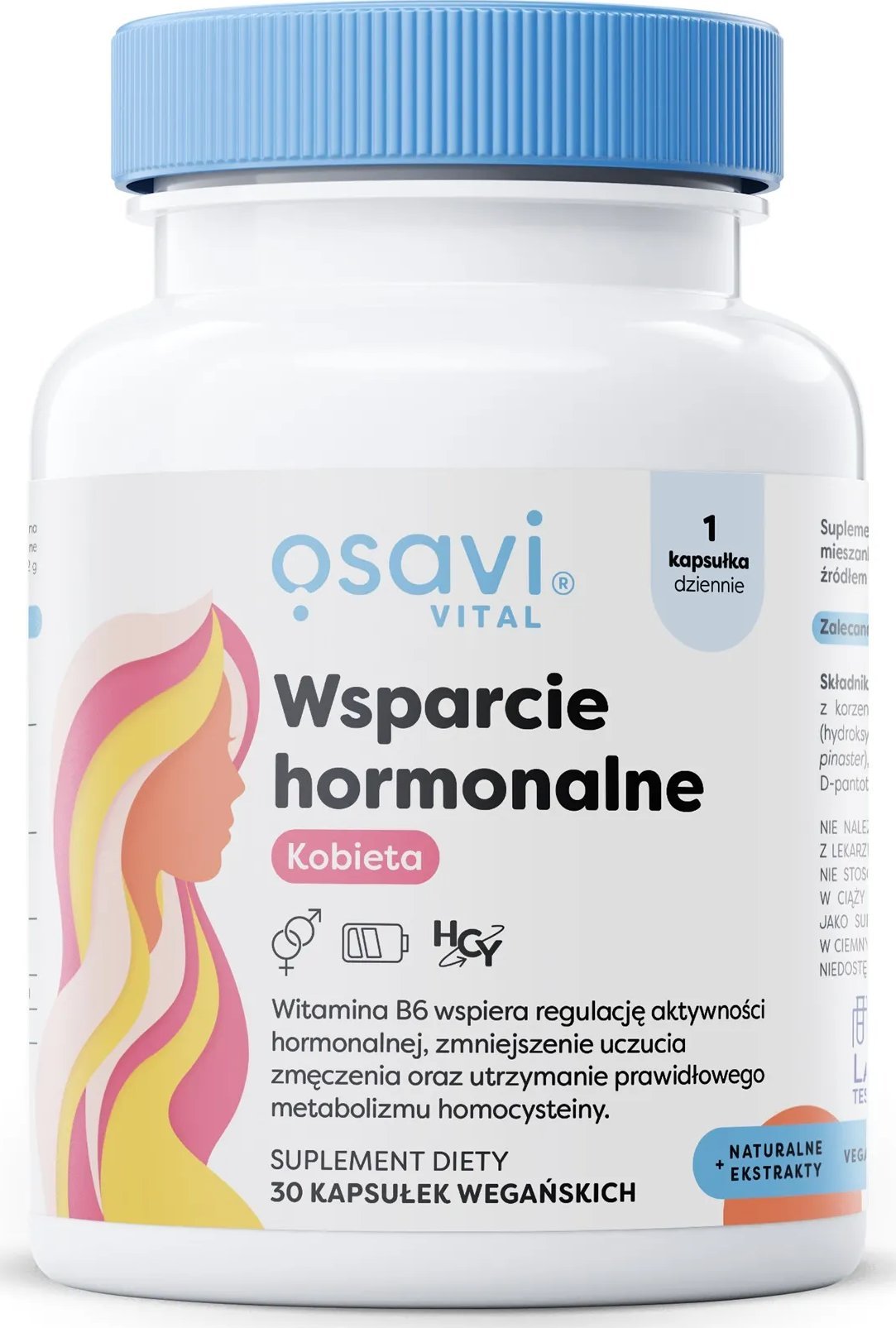 Osavi - Wsparcie Hormonalne Kobieta, 30 vkaps