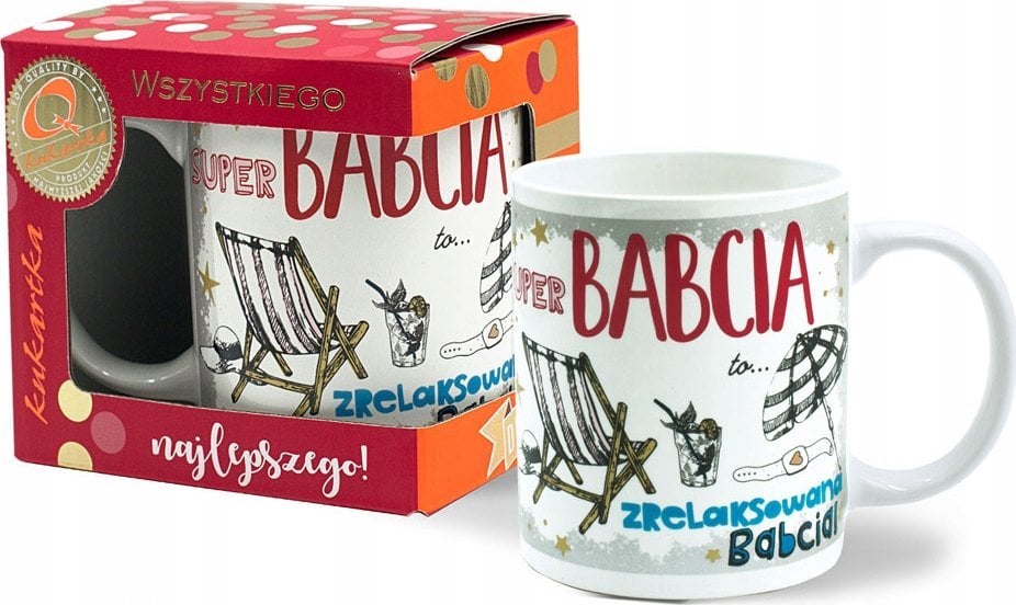 KUKARTKA Kubek Premium Babcia