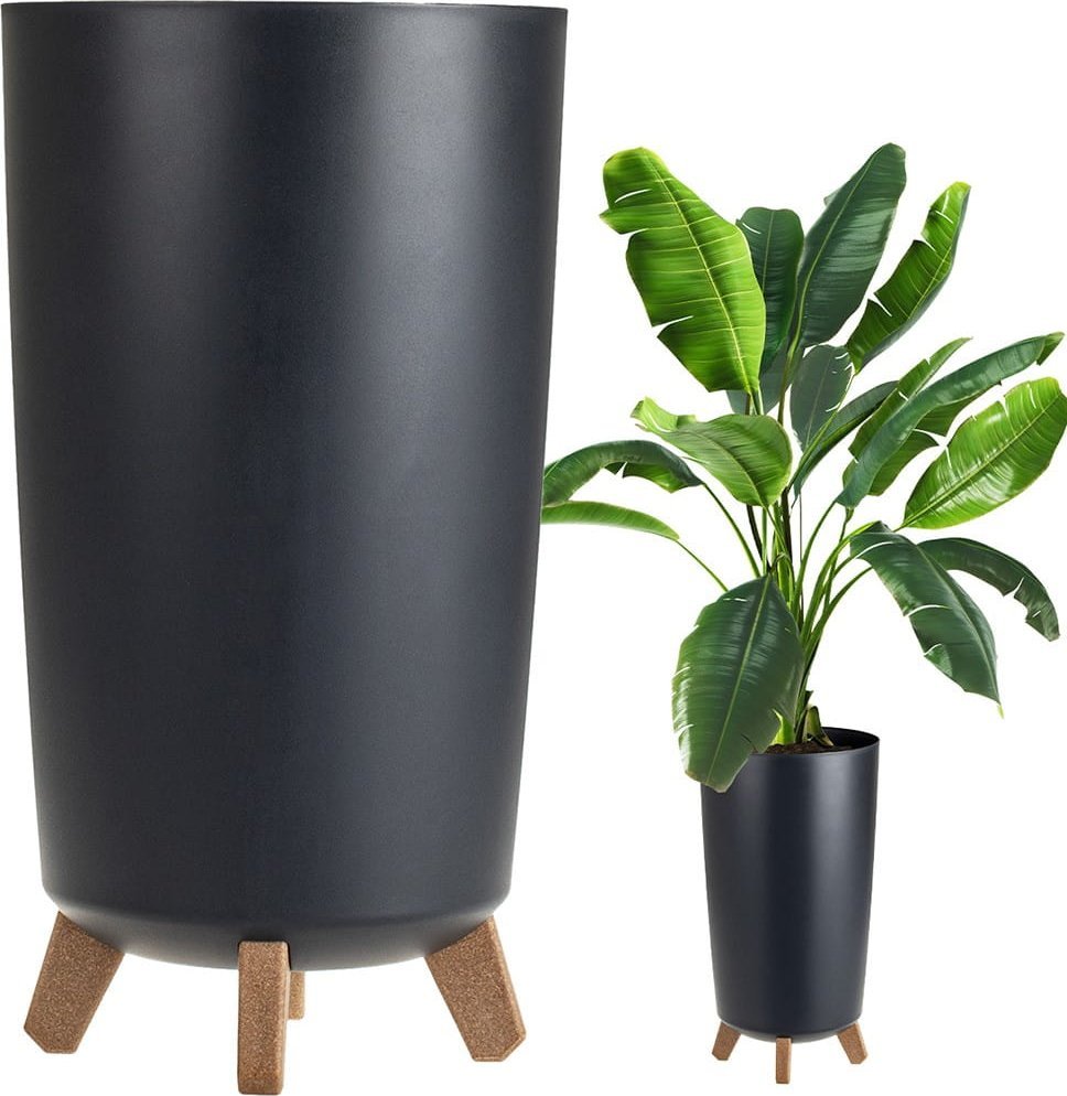 Prosperplast Doniczka GRACIA TUBUS SLIM - antracytowa DGTL200-S433