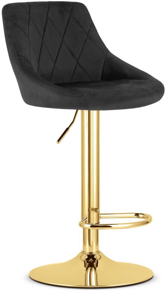 Hoker KAST - aksamit czarny / baza złota