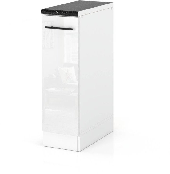 Szafka Kuchenna Stojąca Z Blatem Modułowa 20cm Spremium Biały Połysk