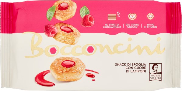 Matilde Vicenzi Ciastka z białą czekoladą Krem z lampone 90g - Vicenzi