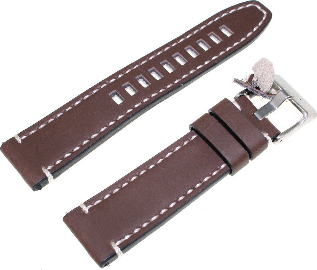 Diloy Skórzany pasek do zegarka 22 mm Diloy 414.22.2 brązowy