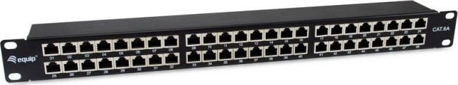 Equip Equip Patchpanel 48x RJ45 Cat6A 19" FTP 1HE Premium schwarz