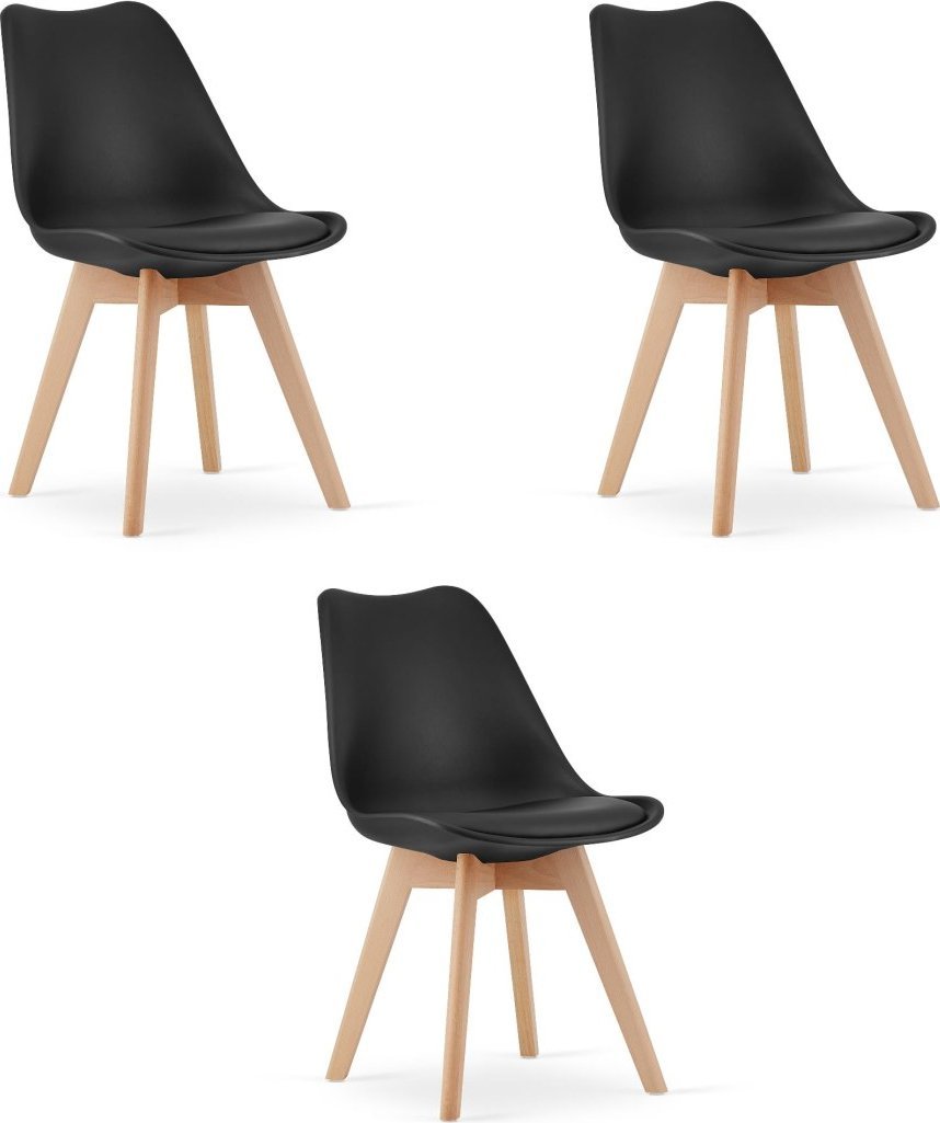 Leobert Krzesło MARK Czarne x 3