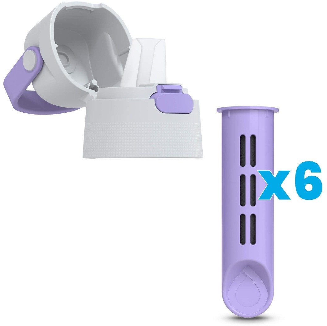 Zakrętka i 6 Wkładów do Butelki Filtrującej Dafi SOLID Lavender