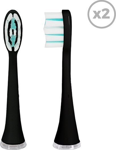 Końcówka Smiley Końcówki do szczoteczki sonicznej Smiley Pro Daily Clean 2 szt. czarne