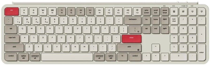 Klawiatura Keychron B6 Pro Wireless Low Profile Retro Red