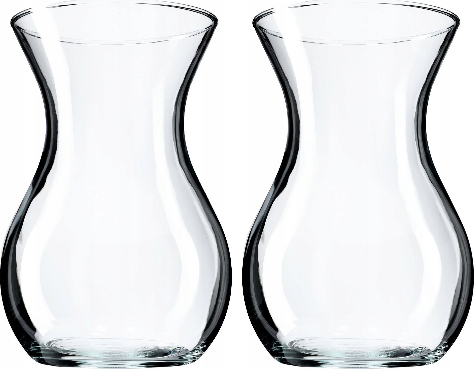 Kadax KADAX 2x Wazon Na Kwiaty Szklany Wysoki Flakon