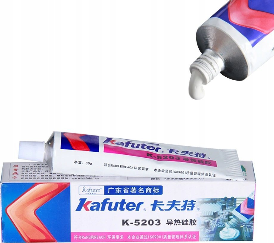 Klej termoprzewodzący 80g przewodność 1,2W/mK Kafuter K-5203K