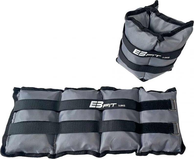 Eb Fit Obciażenie na przeguby EB FIT 2x3kg szare 1015026