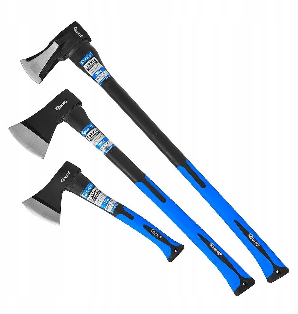 Zestaw siekier rozłupujących 3 el. 600g/1250g/2000g (4)