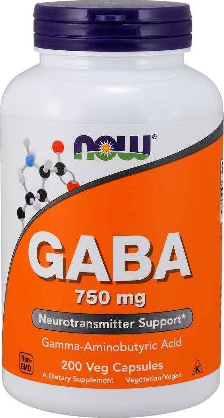 NOW Foods Now Foods - GABA, 750mg, 200 vkaps