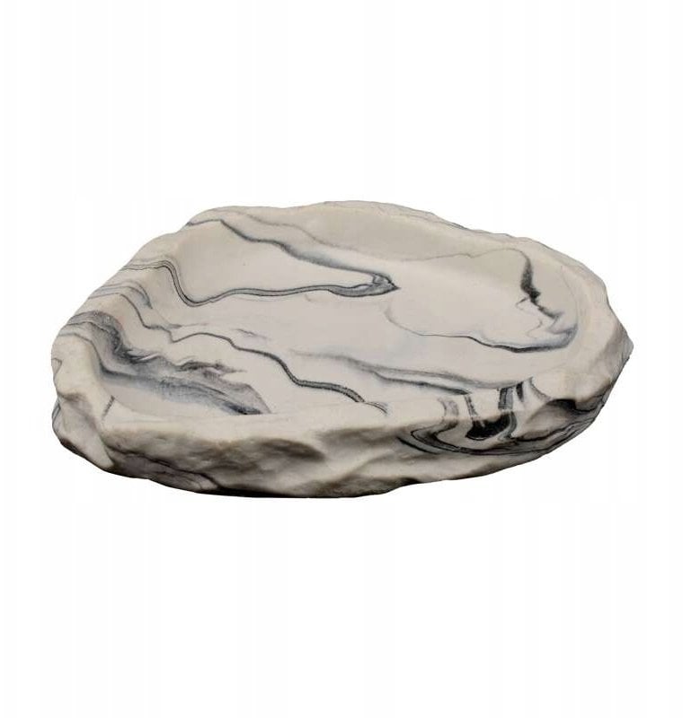 Amibelle Dekoracja do terrarium miska imitująca kamień 15cm