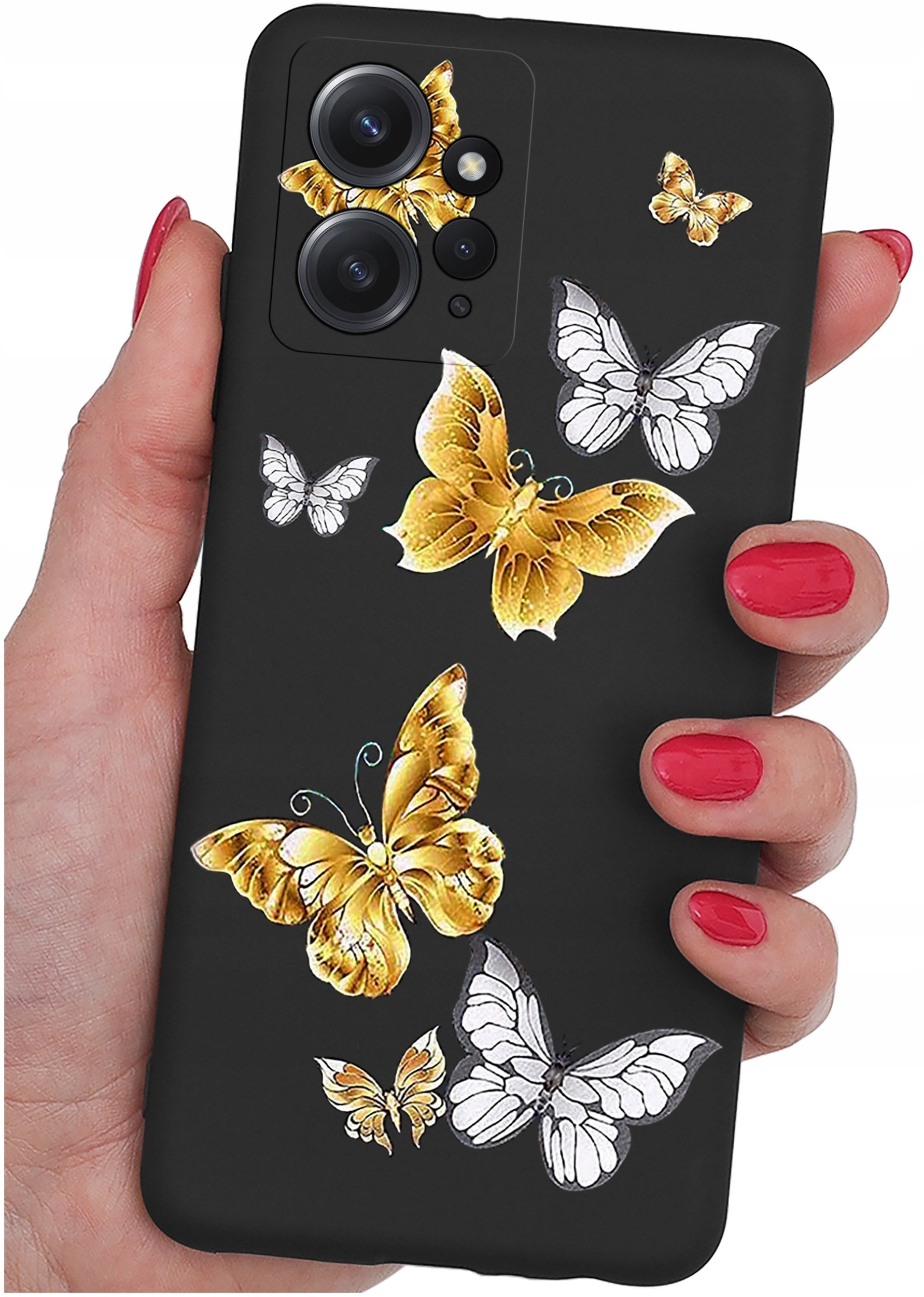 ETUI do Xiaomi Redmi Note 12 4G | WZORY | SILIKONOWE MATT CASE + SZKŁO 9H