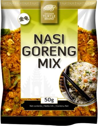 Golden Turtle Brand Mieszanka przypraw i warzyw do ryżu Nasi Goreng 50g - Golden Turtle Brand uniwersalny
