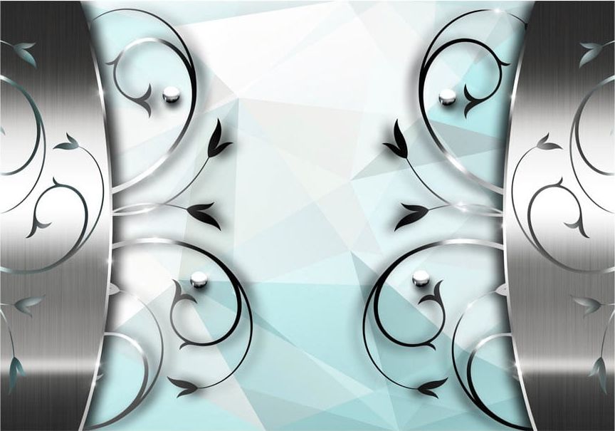 DecoNest Fototapeta - Srebrne wrota - 100X70