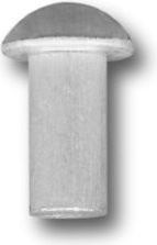 Nitgoz NIT ALUMINIOWY PEŁNY Z ŁBEM KULISTYM 6.0*10MM [jm.KG] - 954 6*10 PLK