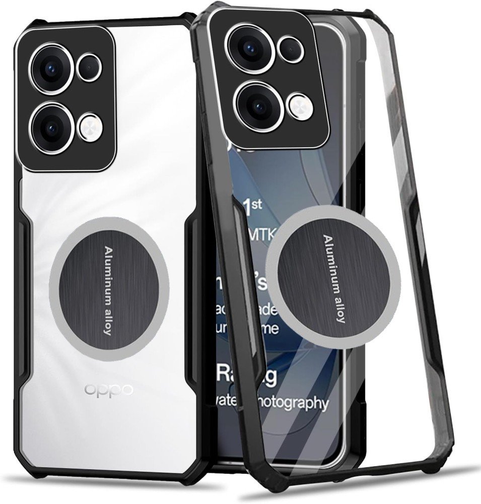 Etui Supero do Oppo Reno 13 5G MagSafe, przezroczysto-czarne