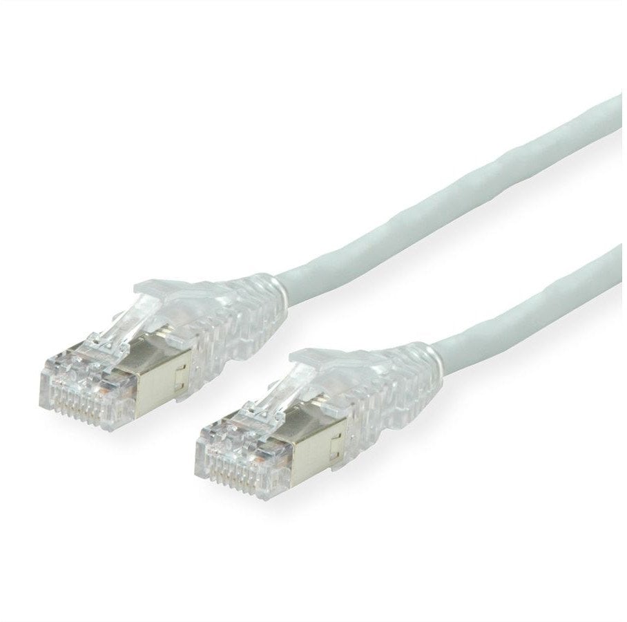 Kabel krosowy DÄTWYLER Cat.6A (Class EA) S/FTP, CU 7702 flex LSOH, AMP v2, krzyżowy, szary, 10 m