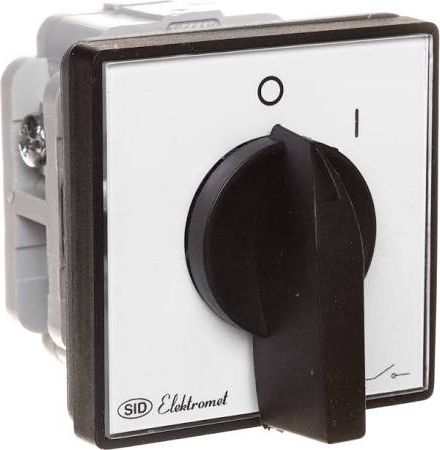 Elektromet Łącznik krzywkowy 0-1 1P 16A, natablicowy, bez płytki przedniej (921652)