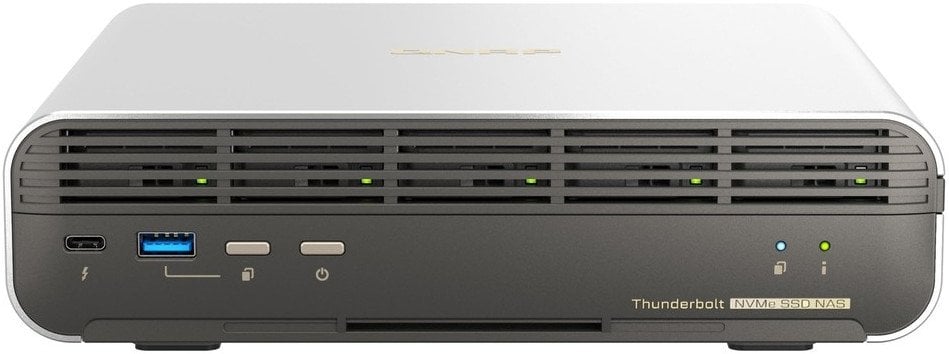 QNAP TBS-H574TX - NAS-Server - 5 Schachte - RAID JBOD, 0, 1, 10, 5, 50, 6, 60, 60 Hot Spare - RAM 16 GB - 2.5 Gigabit Ethernet / 10 Gigabit Ethernet -