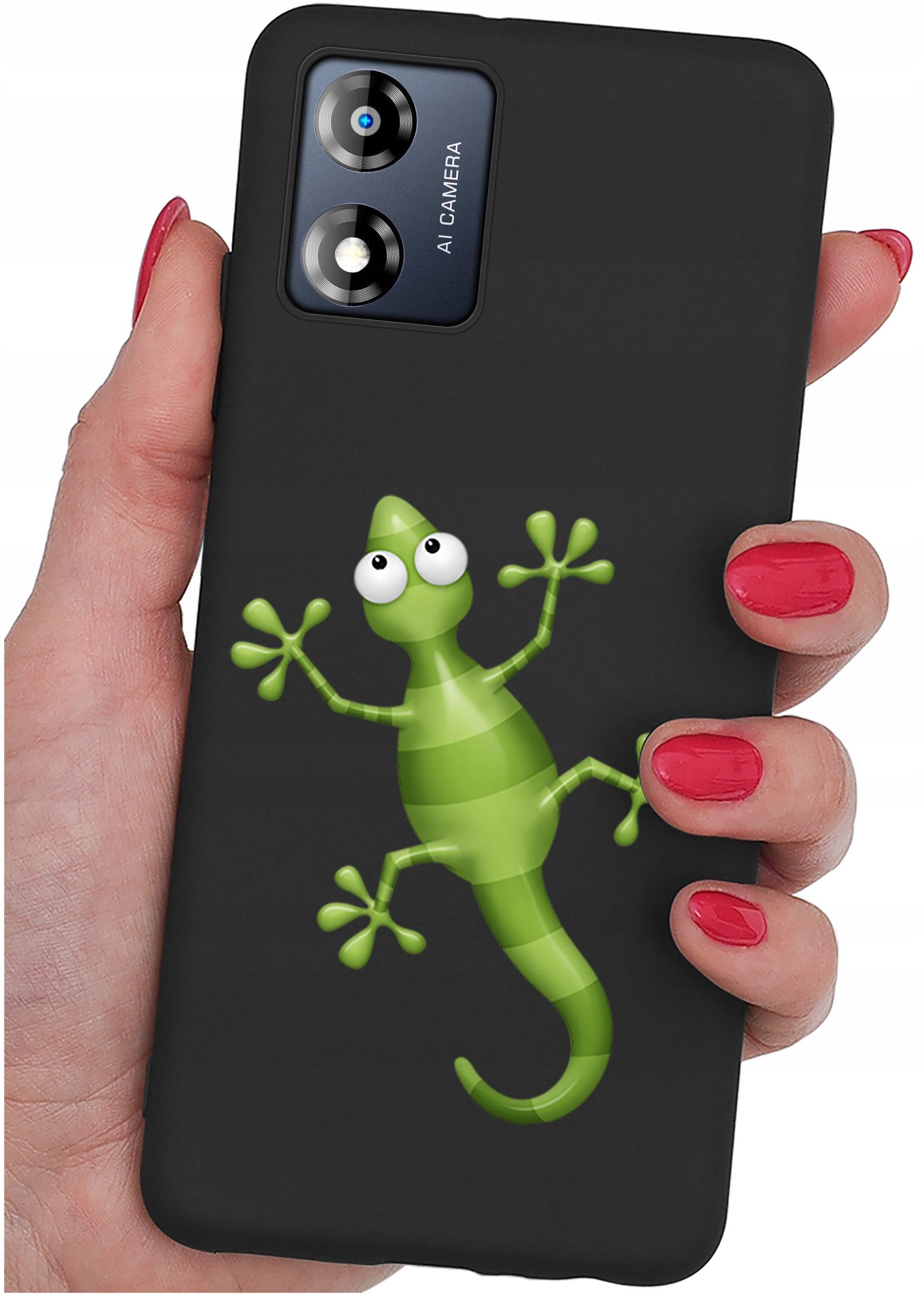 Etui do Motorola Moto E13 WZORY |SILIKONOWE MATT CASE + SZKŁO 9H